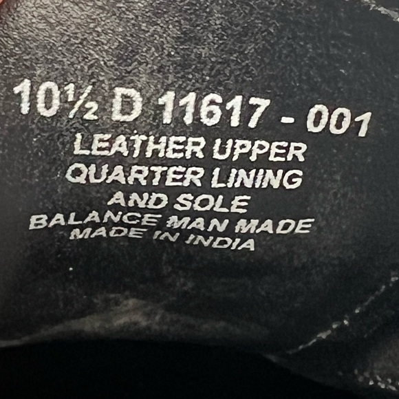 Florsheim Black Rucci Wingtip Oxfords Size 10 1/2 Men's - Picture 4 of 9